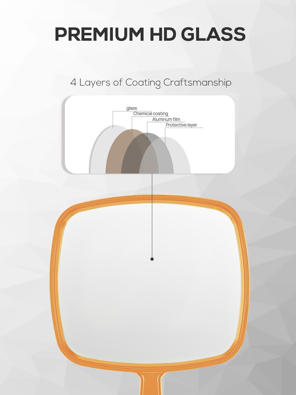 BEFUI orange broad-view captures 7.9 by 9 inch surface for thorough checks.