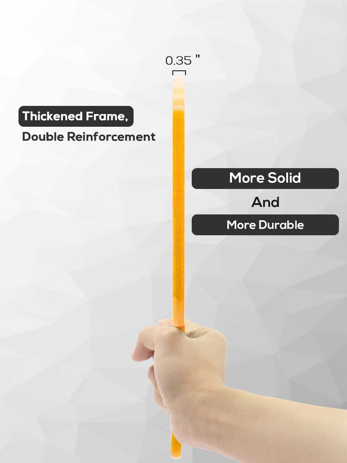 BEFUI orange hanging-frame demonstrates dual-mode versatility for countertop or wall display.