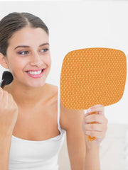 BEFUI orange side-view mirror provides wide-angle sightlines for comprehensive grooming.