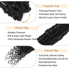 BEFUNNY Passion Twist close-up reveals soft fluffy texture for a natural look.