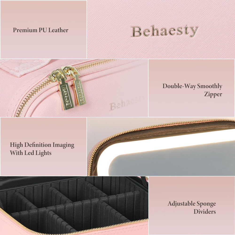Behaesty bag with LED settings for adaptable lighting