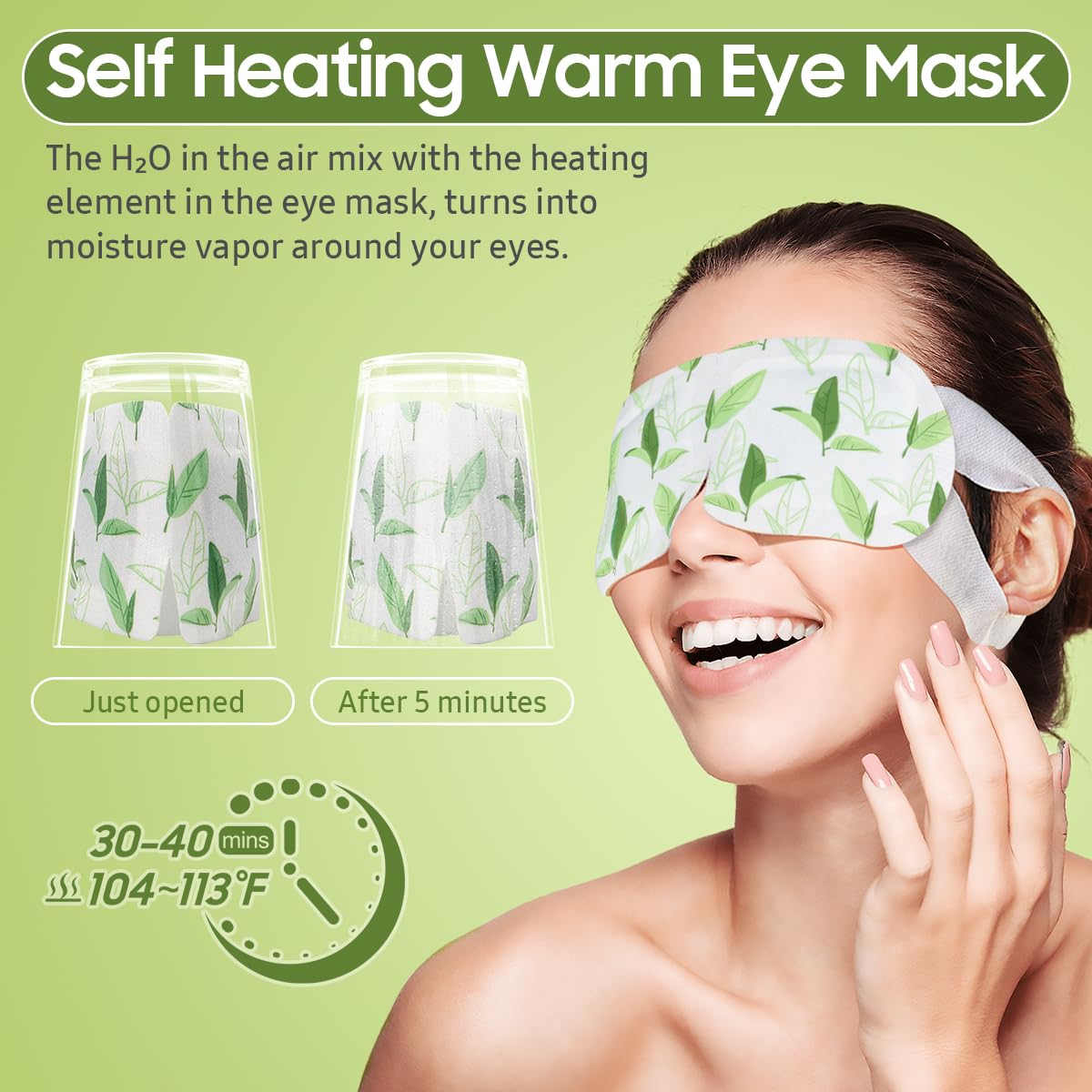 BeHoomi steam eye mask travel-friendly and compact for bags