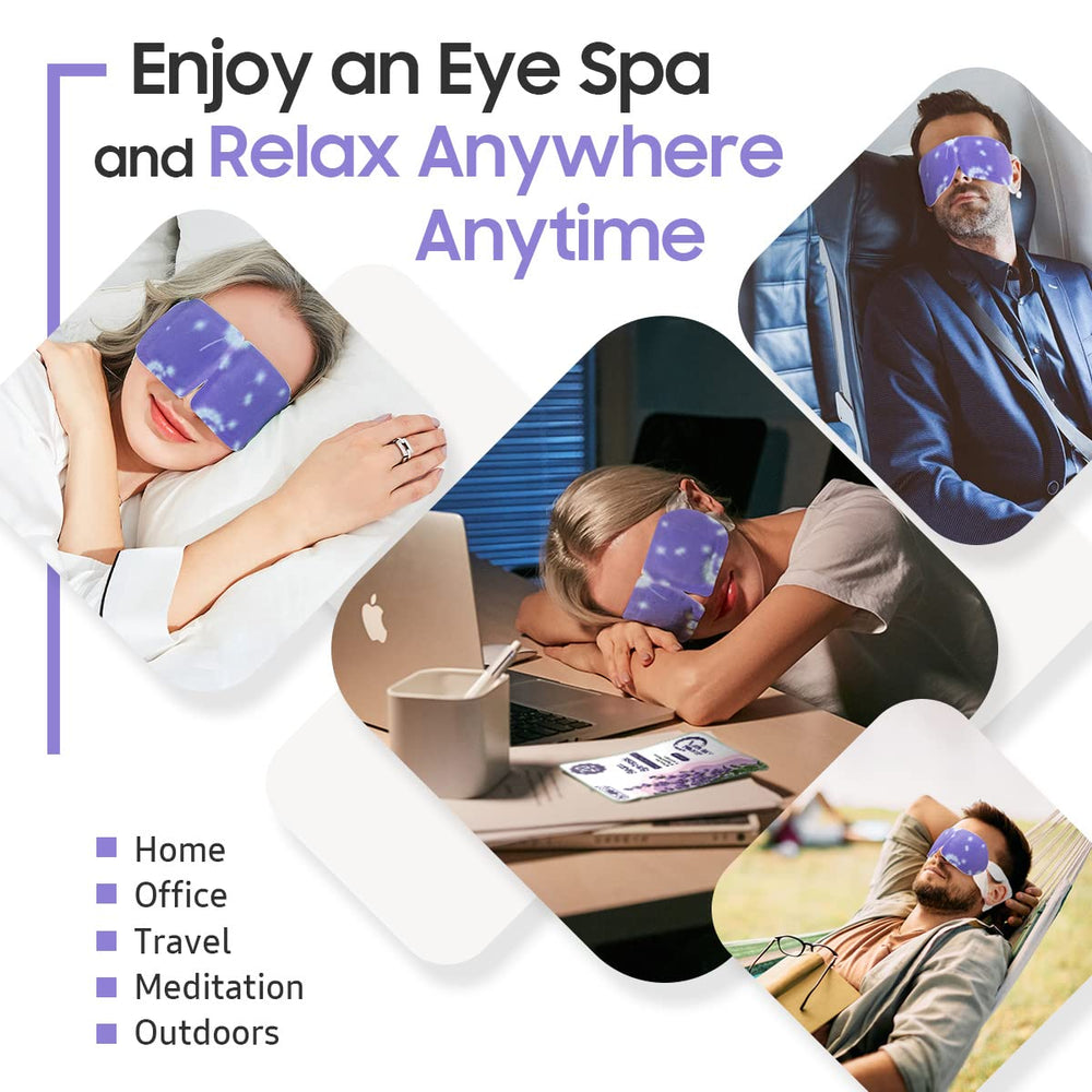 BeHoomi steam eye mask travel-ready design enables portable self-care.