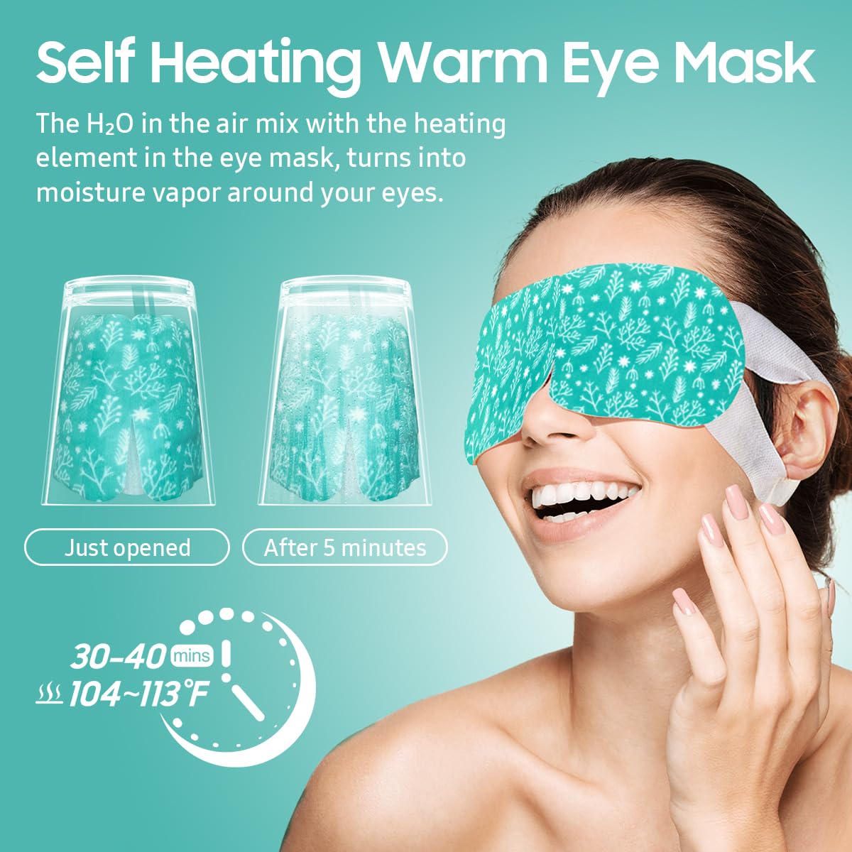 BeHoomi steam eye mask travel-use scene shows portable self-care on the go.