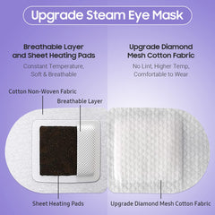 BeHoomi steam eye mask warmth provides gentle moist heat for comfort.