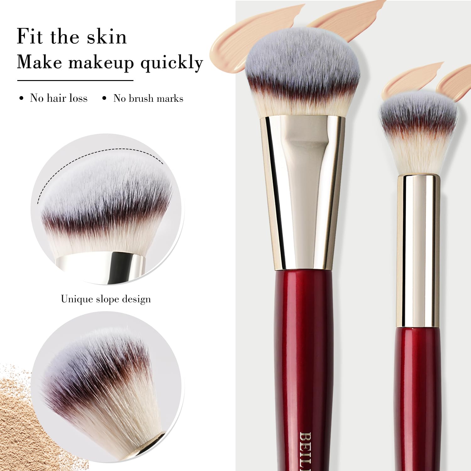 BEILI detailed brush set close-up enables precise blending and shading.