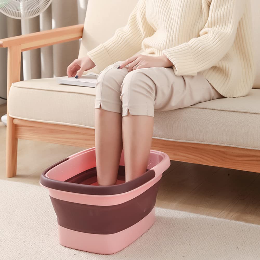 Beinilai foot bath carry handle highlights portability for home or travel.