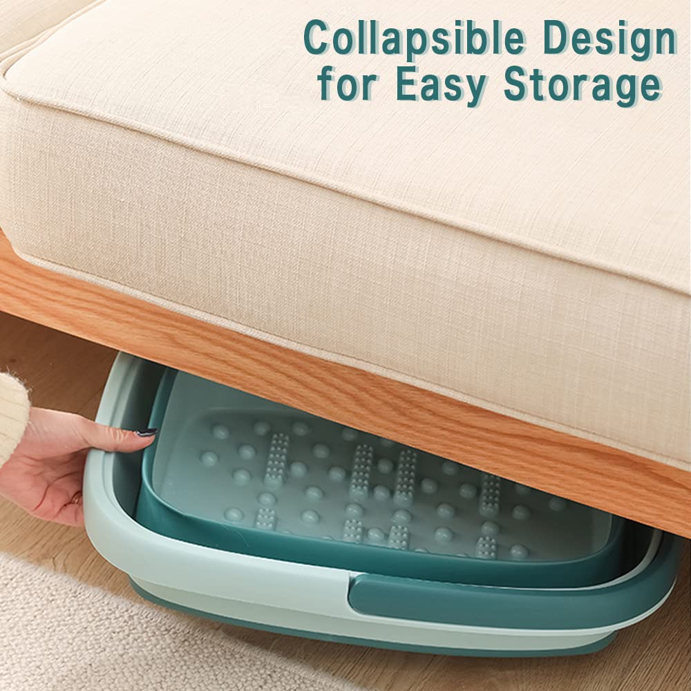 Beinilai foot bath massage acupoints with rollers for soothing relief.