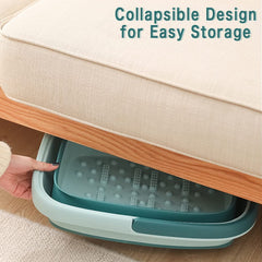 Beinilai foot bath massage acupoints with rollers for soothing relief.