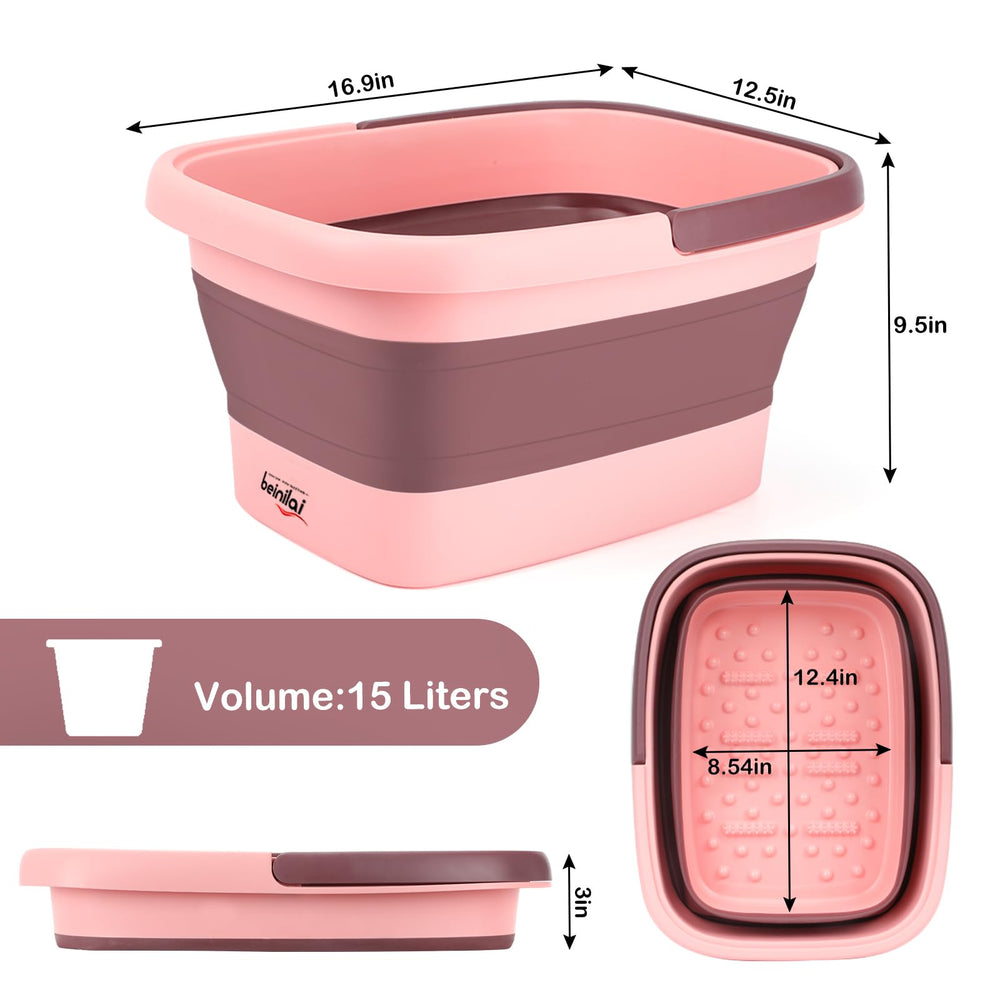 Beinilai foot bath doubles as a portable cleaning basin for camping.