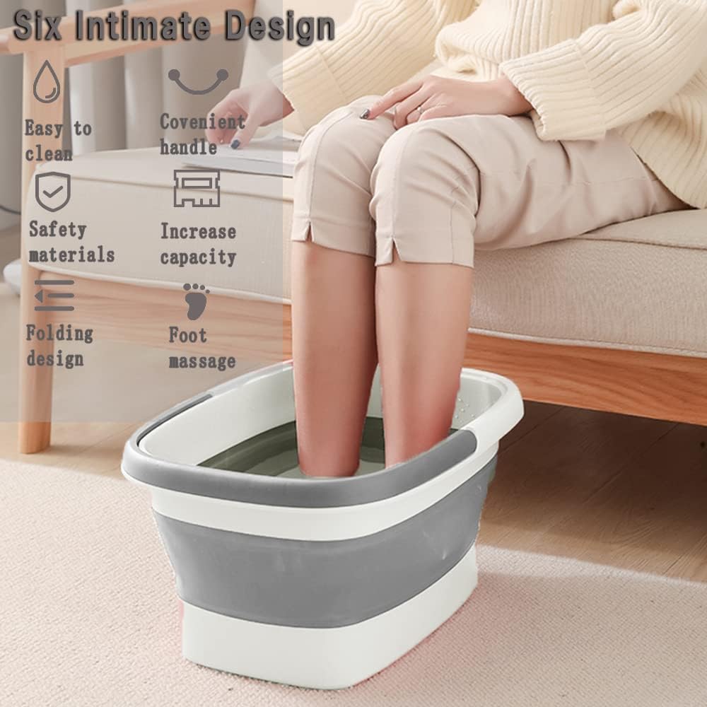 Beinilai foot bath with carry handle for easy portability.