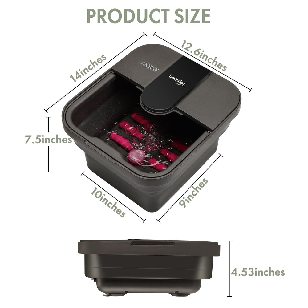 Beinilai red light foot spa creates a calming ambience during foot care sessions.