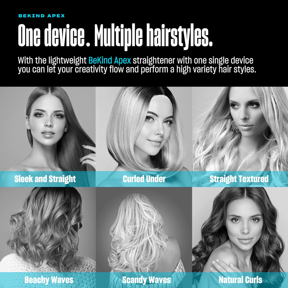 Bekind Apex floating plates glide through hair with minimal tug.