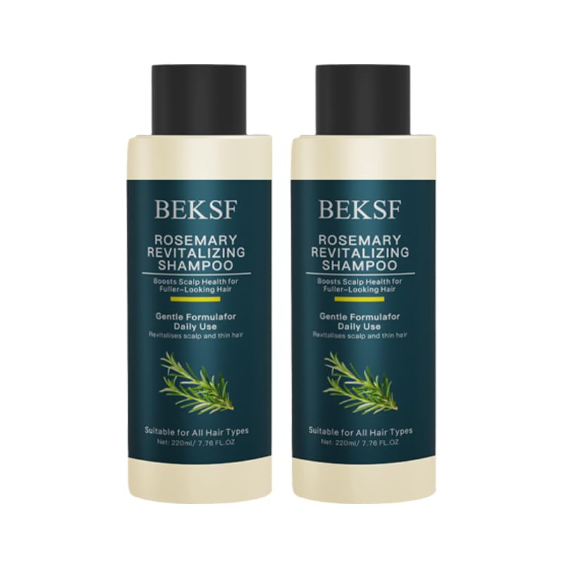 BEKSF Rosemary Shampoo bottle shows refreshing scalp balance and clean fragrance.