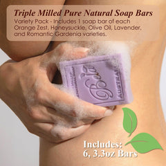 BELA Honeysuckle soap bar with shea butter for floral fragrance and gentle cleansing