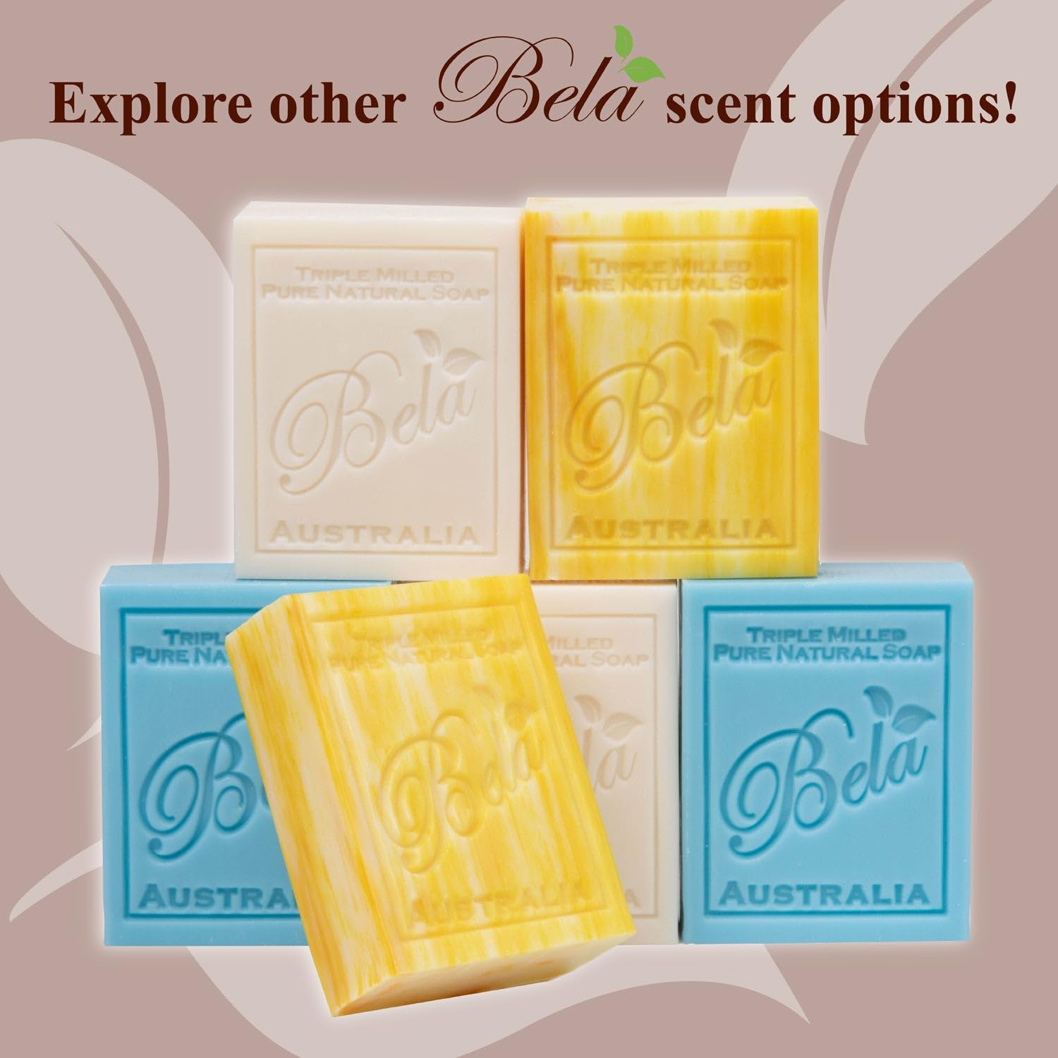 BELA Romantic Gardenia soap bar with shea butter for luxe floral lather