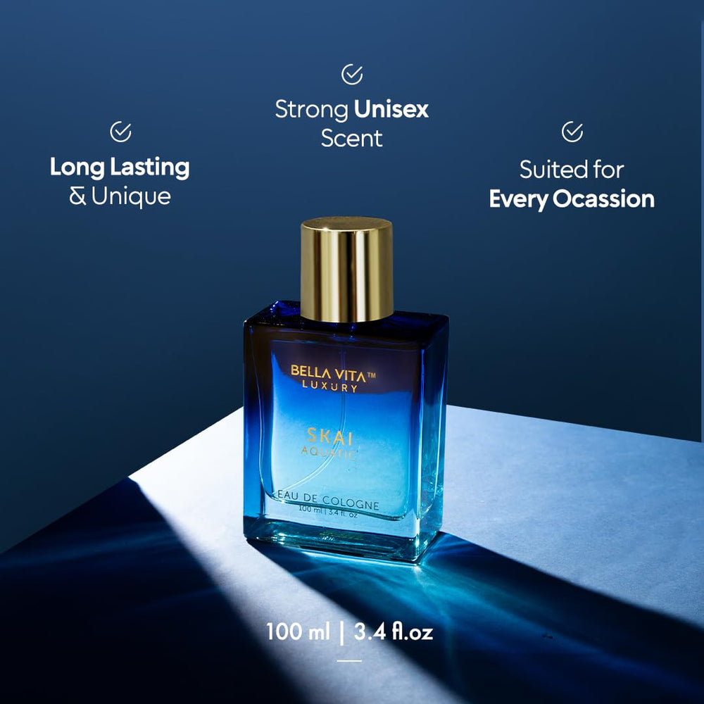 Bella Vita Luxury SKAI Aquatic vanilla note close-up emphasizing warmth