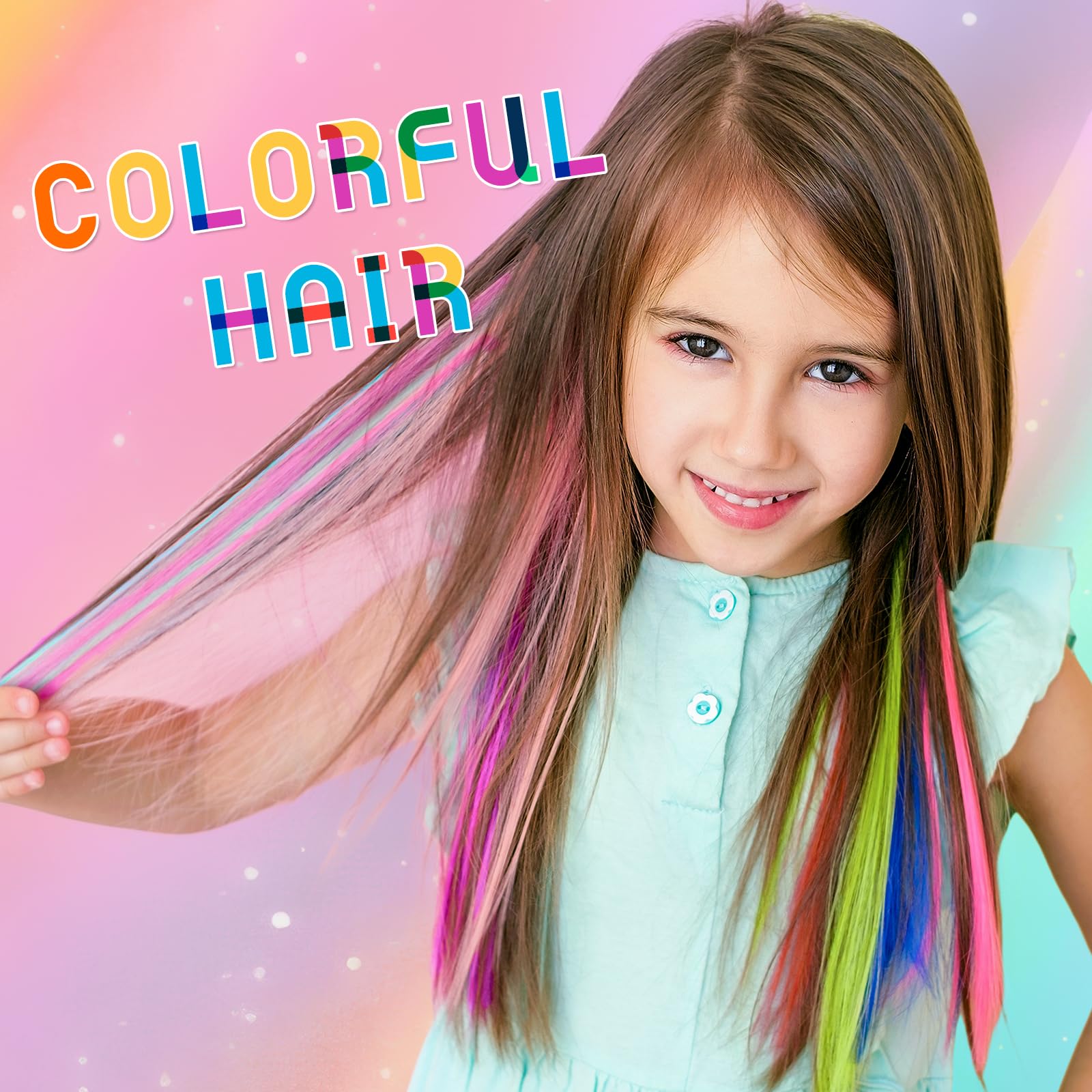 BELEZALIB Hair Chalk wand-application enables easy color control for kids