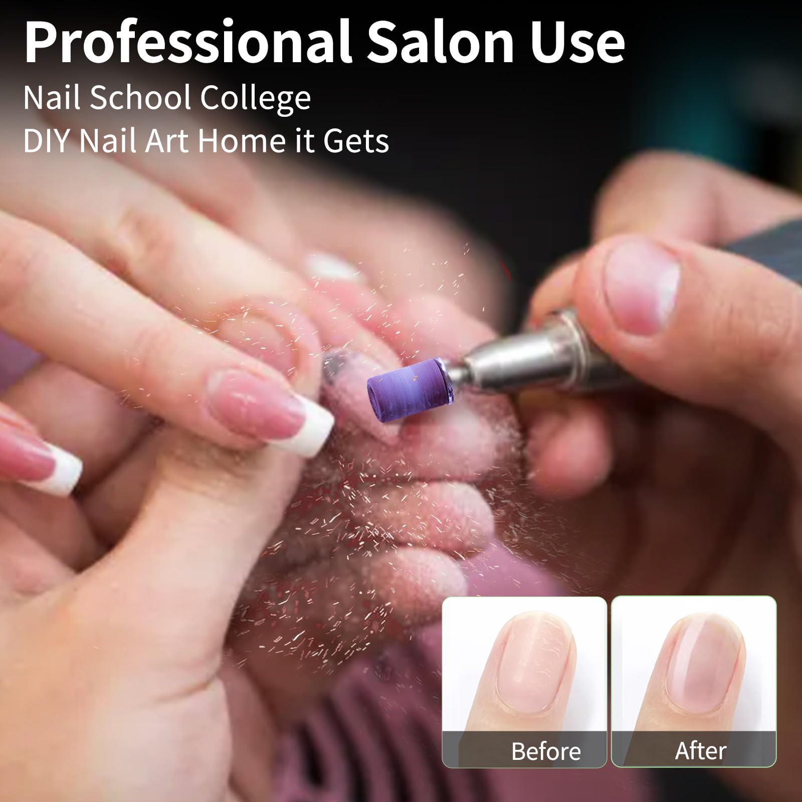 BELICOO durable sanding bands material resists wear during long nail sessions.