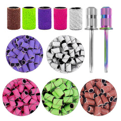 BELICOO sanding bands set package with 300 pieces for versatile nail shaping.
