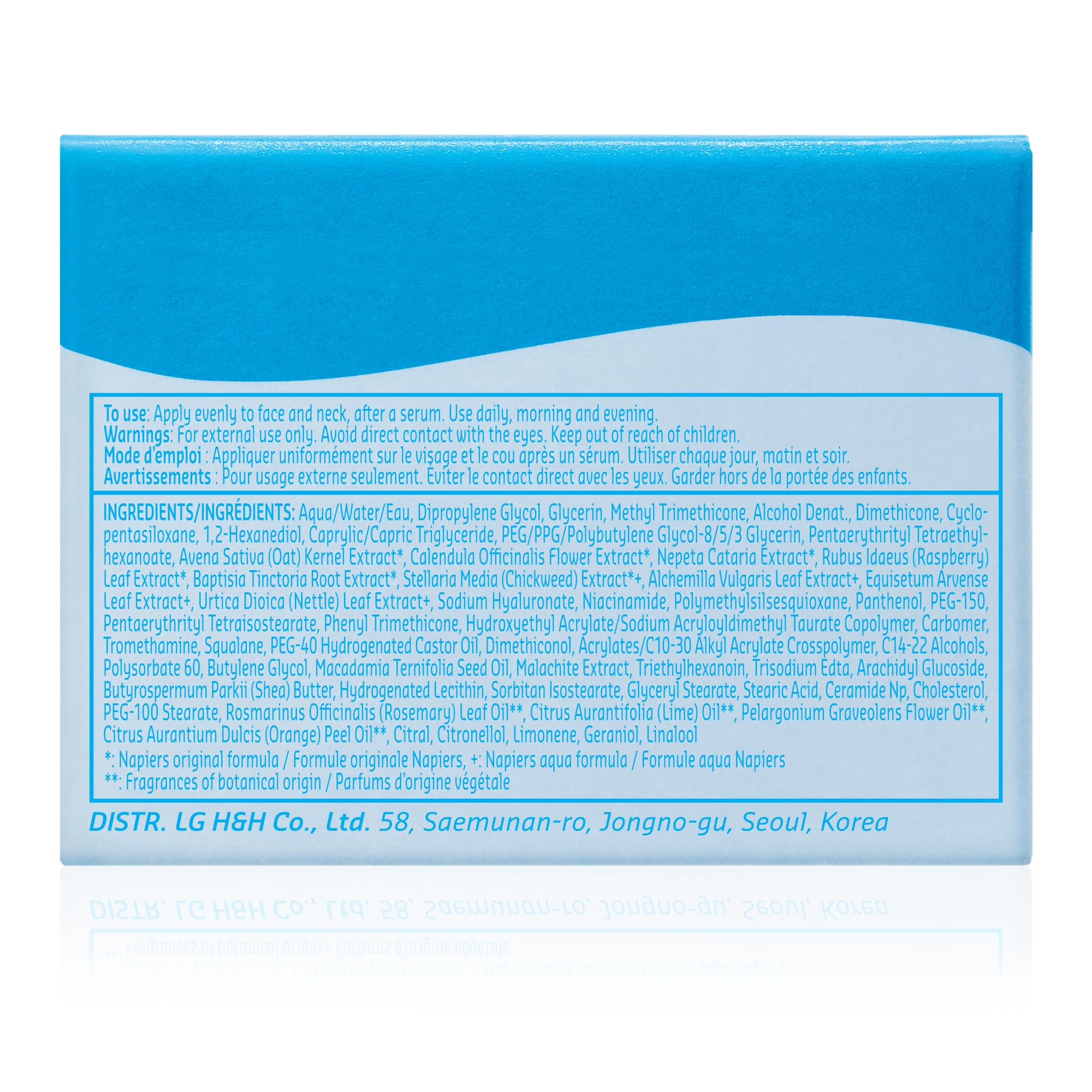 belif Aqua Bomb fast-absorption close-up shows smooth, ready-for-makeup skin.