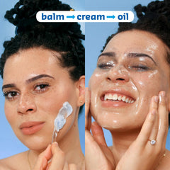 belif Aqua Bomb makeup removal massage shows soothing, mess-free cleansing experience