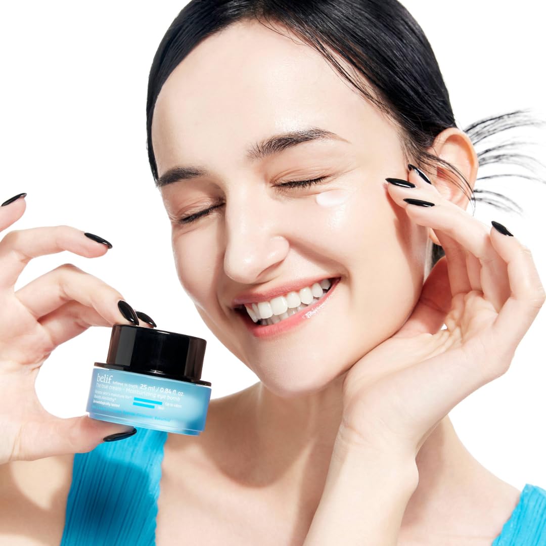 belif Aqua Bomb SPF 45 sunscreen tube offers lightweight, non-greasy UV protection