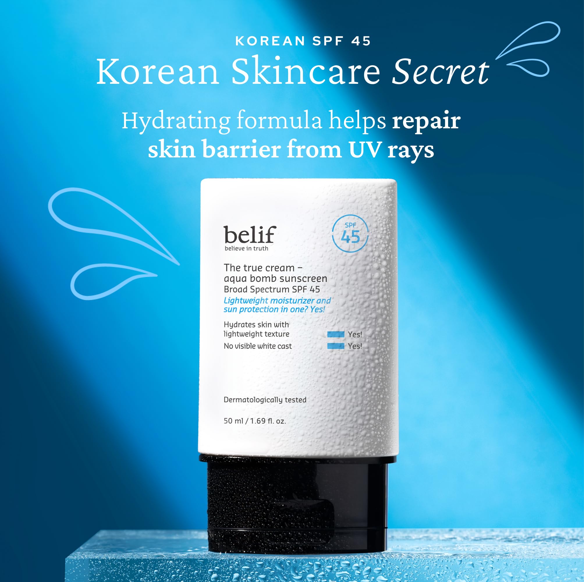 belif Hydrate & Go Kit jelly cleanser removes impurities before the four-step routine