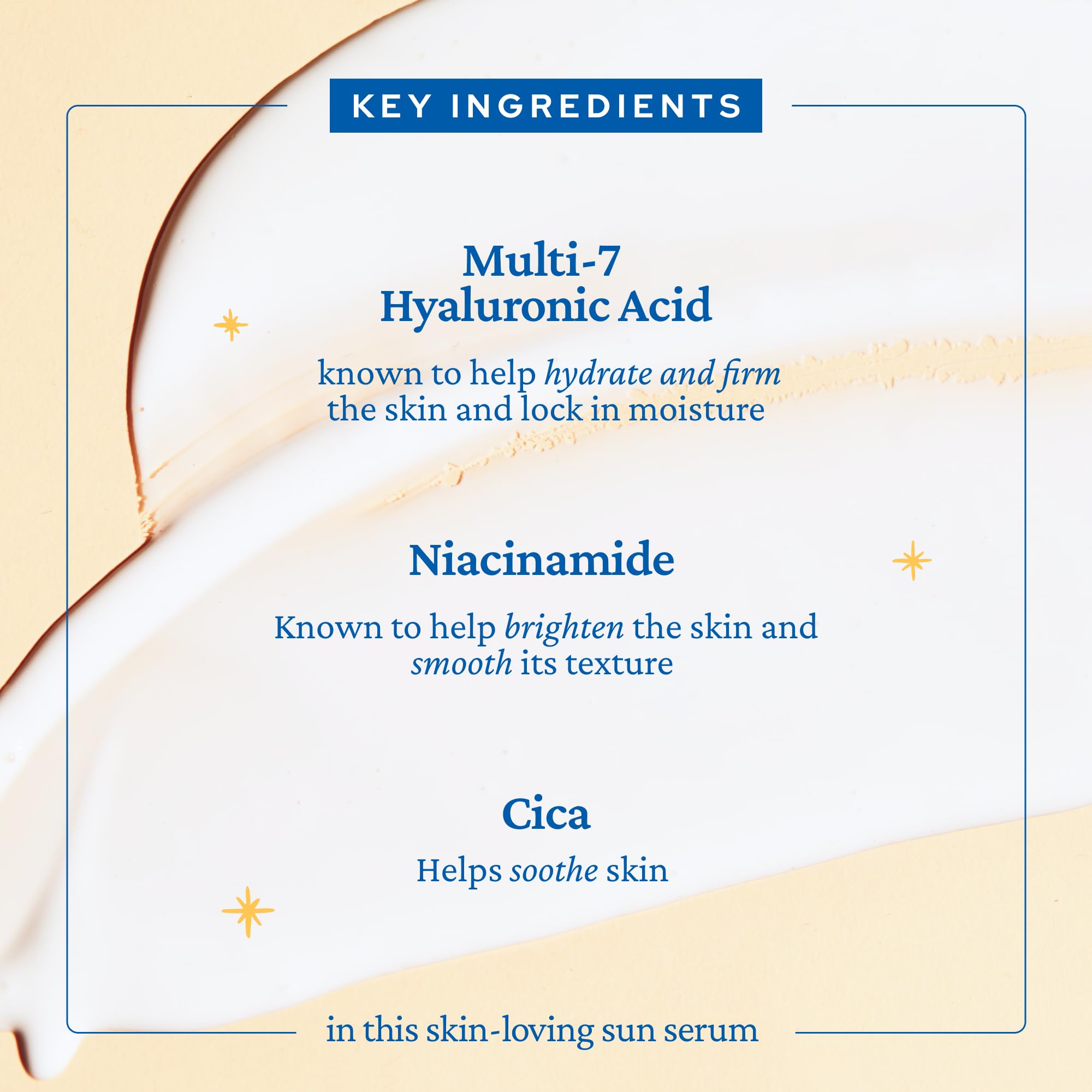 belif Milky Niacinamide Sunscreen hyaluronic acid blend hydrates deeply