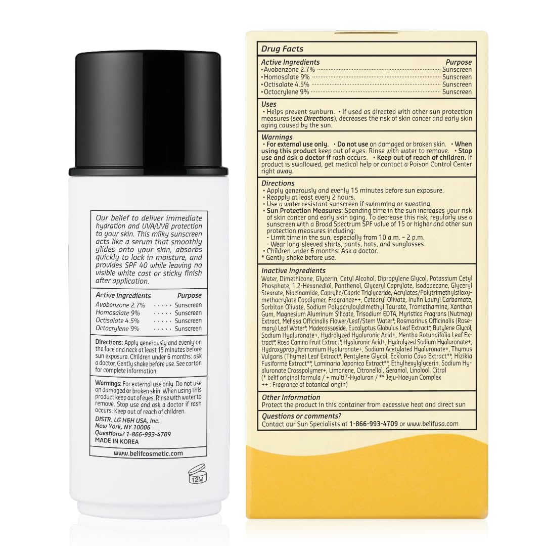 belif Milky Niacinamide Sunscreen improves makeup grip and longevity