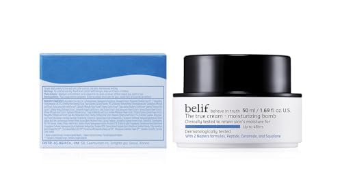 belif Moisturizing Bomb packaging box highlighting brand and value