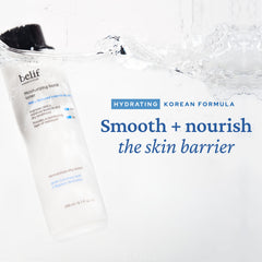 belif Moisturizing Bomb Toner pump application demonstrates simple calming ritual
