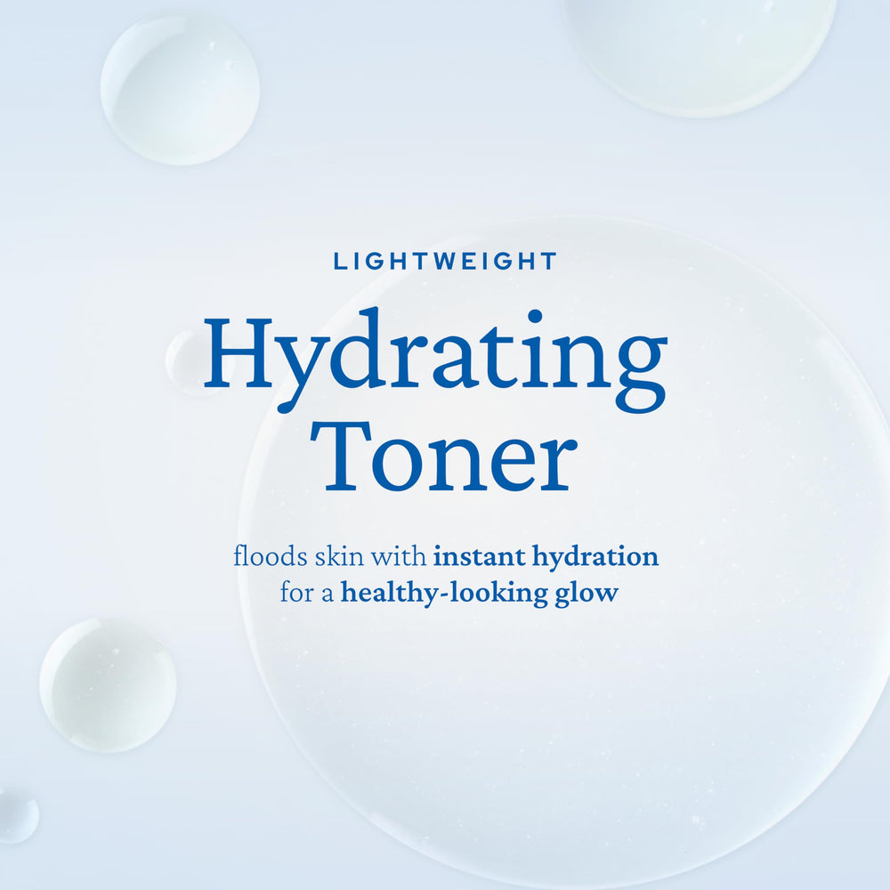 belif Niacinamide Hydrating Toner swirl water visuals illustrate long-lasting moisture