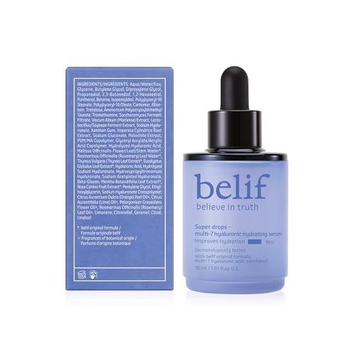 belif branding on box communicates lightweight hydration for daily use