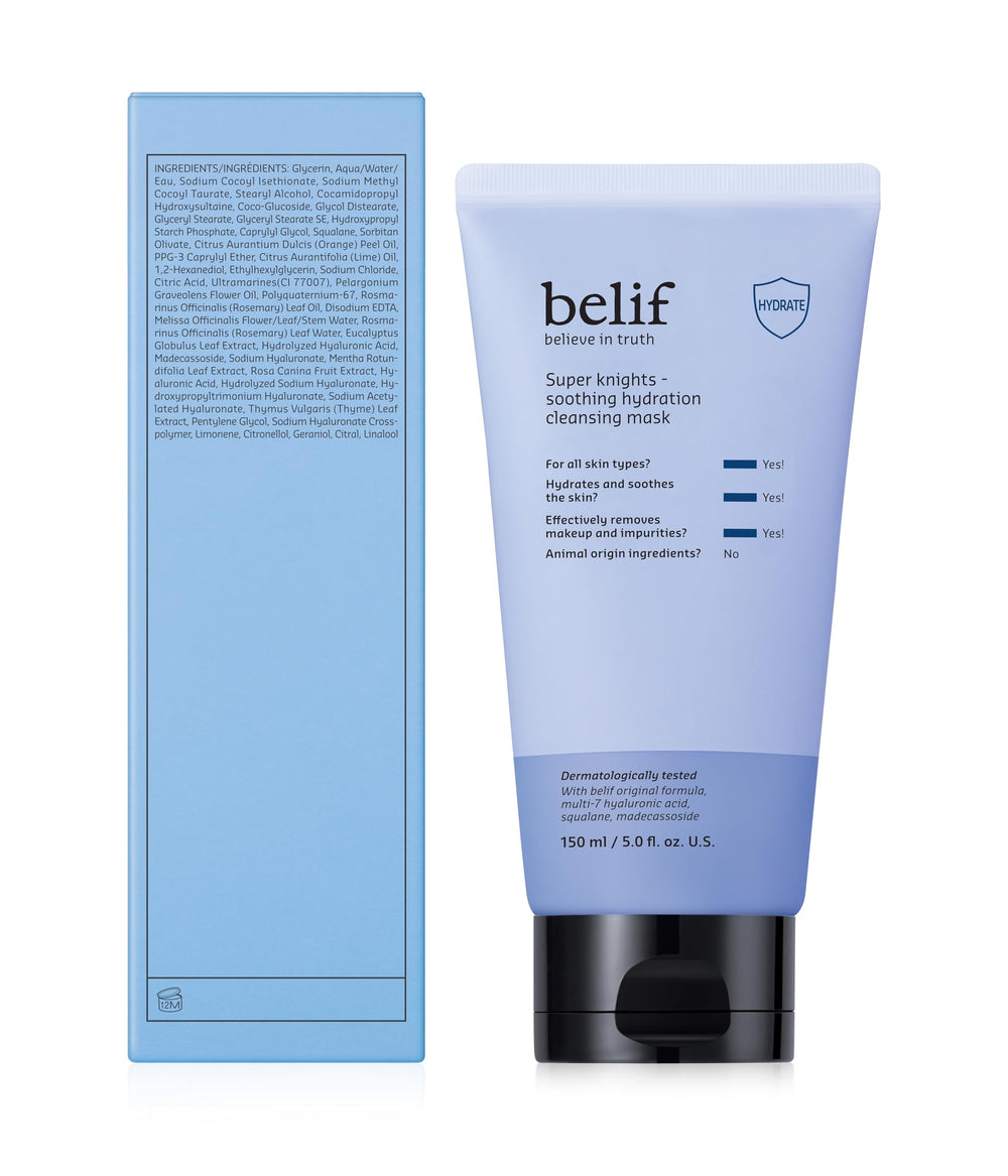 belif super knights 3-in-1 design highlighted for efficient morning routine