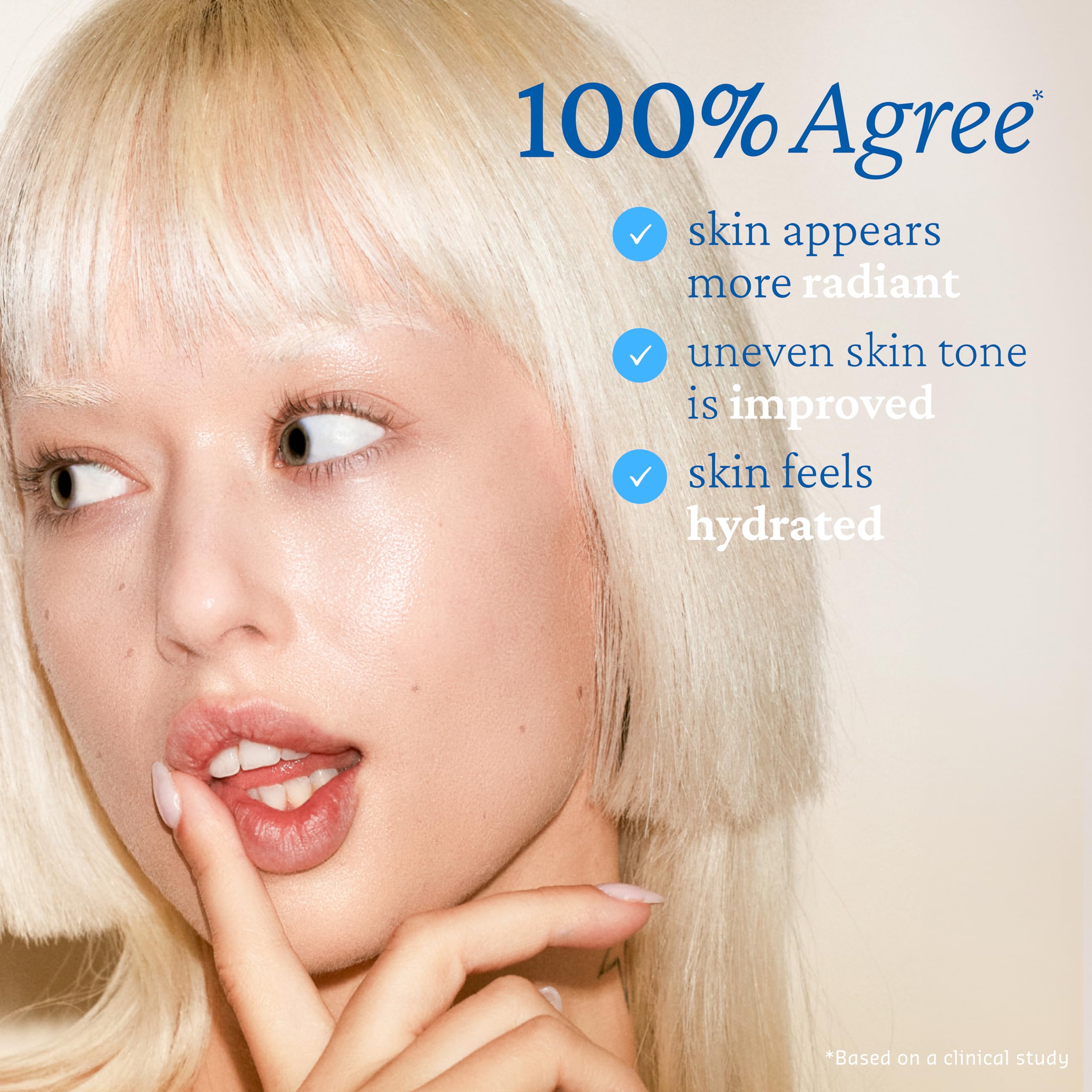 Shoulder application with Belif serum for sun-kissed glow.