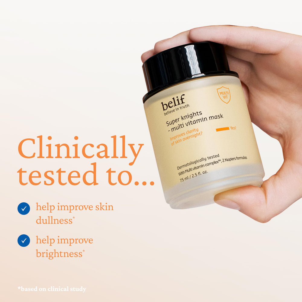 belif Vitamin C Overnight Butter Mask texture closeup—buttery cream melts for hydration.