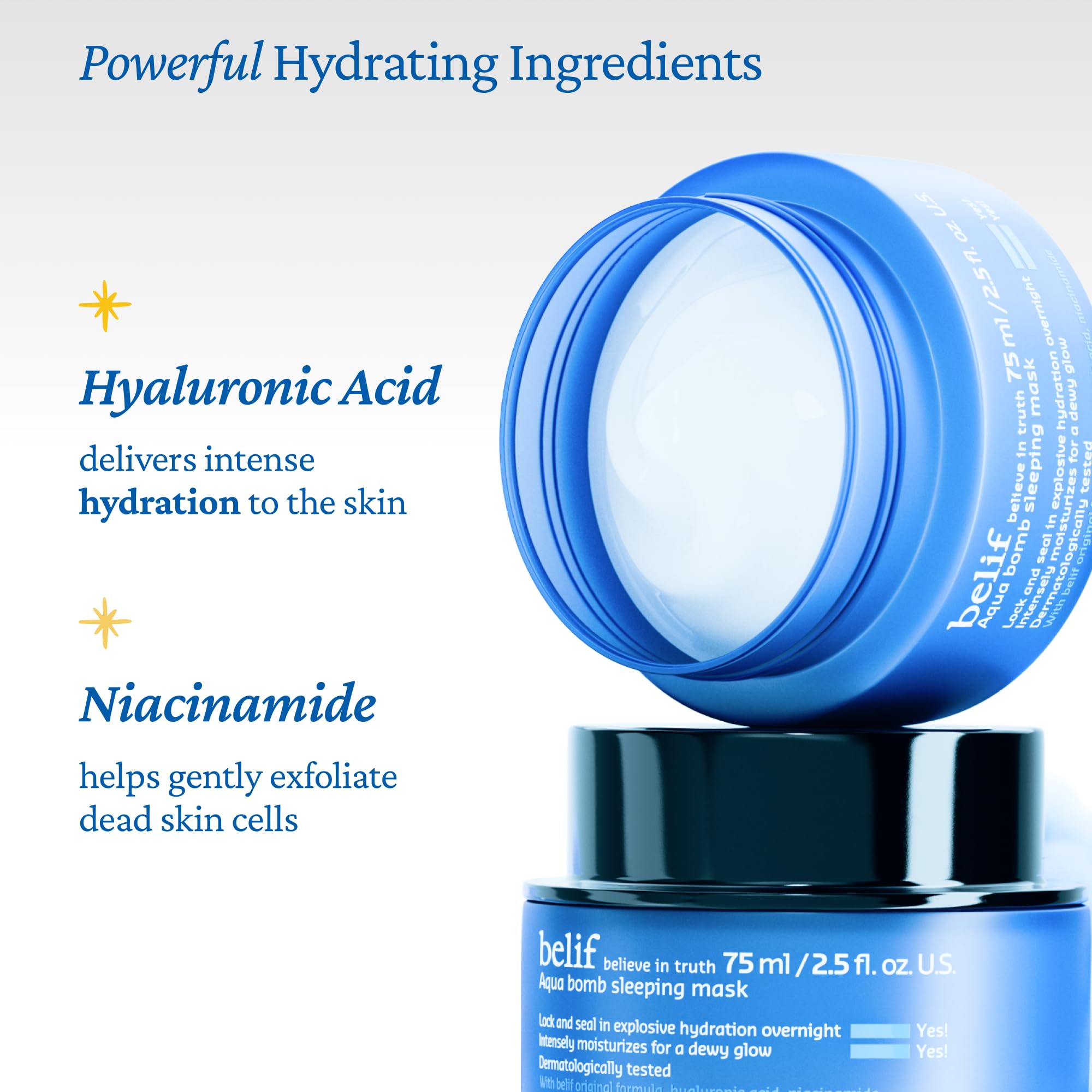 Belif Vitamin E Jelly application motion demonstrates gentle evening massage for smoother skin