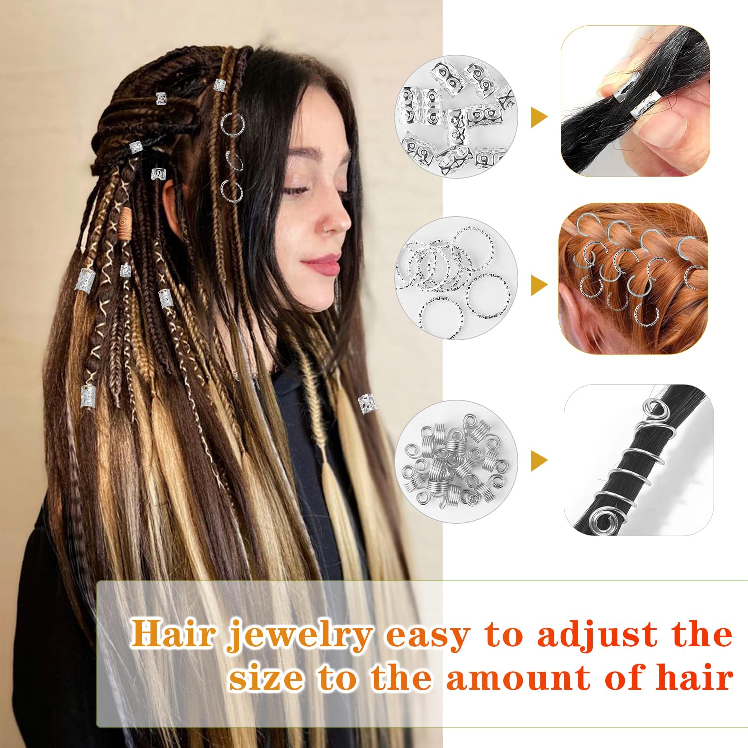 Belinreli gold hair accessories add warm tones and luxe flair.
