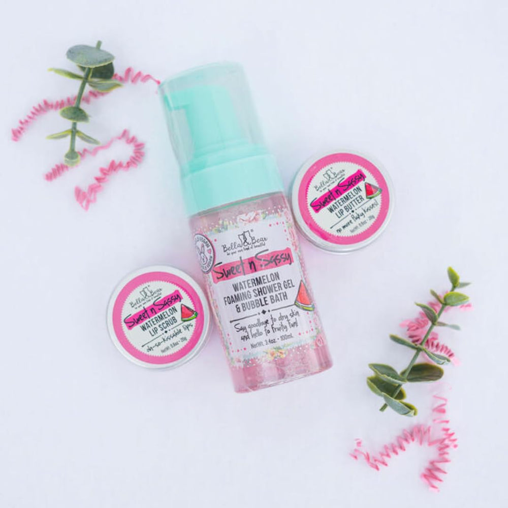 Bella & Bear cute packaging adds charm to a vanity and makes a nice gift.
