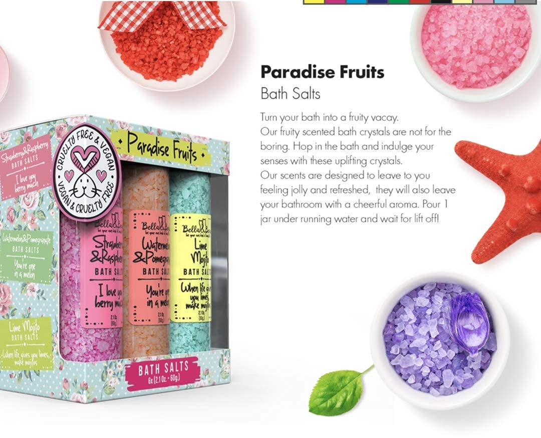 Label highlights vegan ingredients and eco-friendly packaging from Bella & Bear.