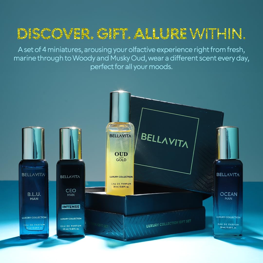 BellaVita Luxury Travel Mini Kit showing 20ml minis for on-the-go refreshment