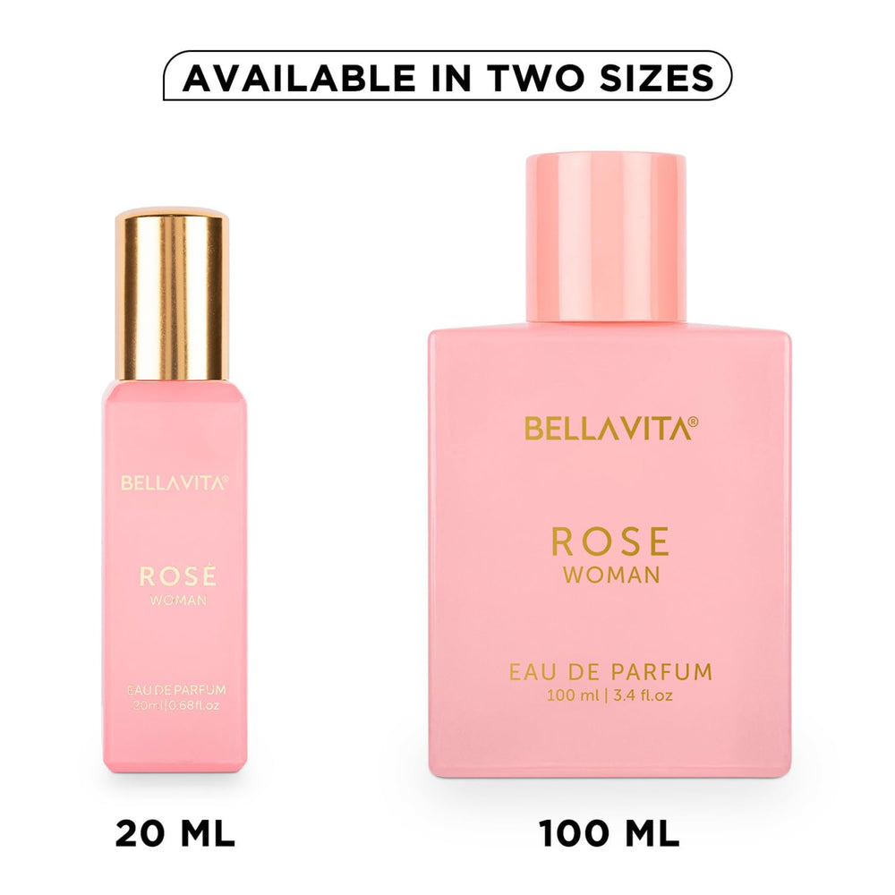 BellaVita Luxury Rose vanilla-floral perfume suited for refined feminine scents.