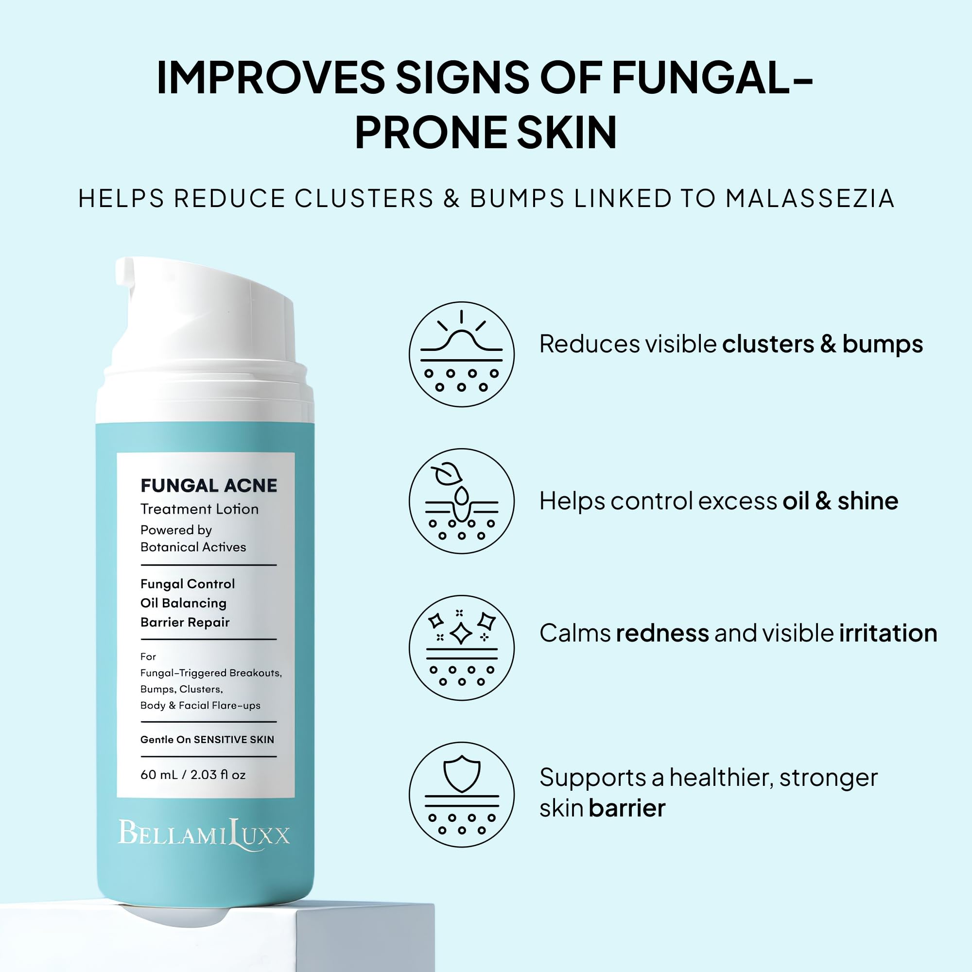 BellamiLuxx face-application-cream-swatch shows fast absorption for facial acne care.