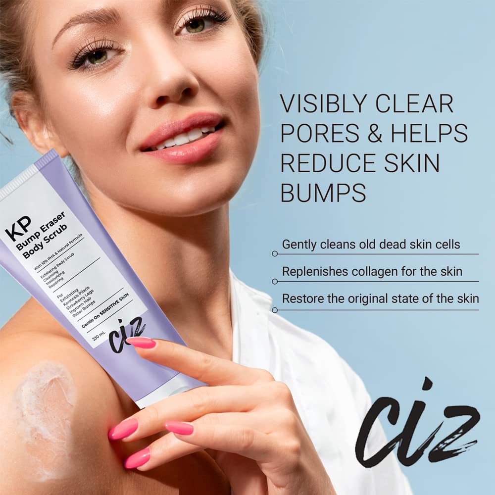 BellamiLuxx KP Bump Eraser Scrub suitable for bikini area to minimize ingrown hairs.