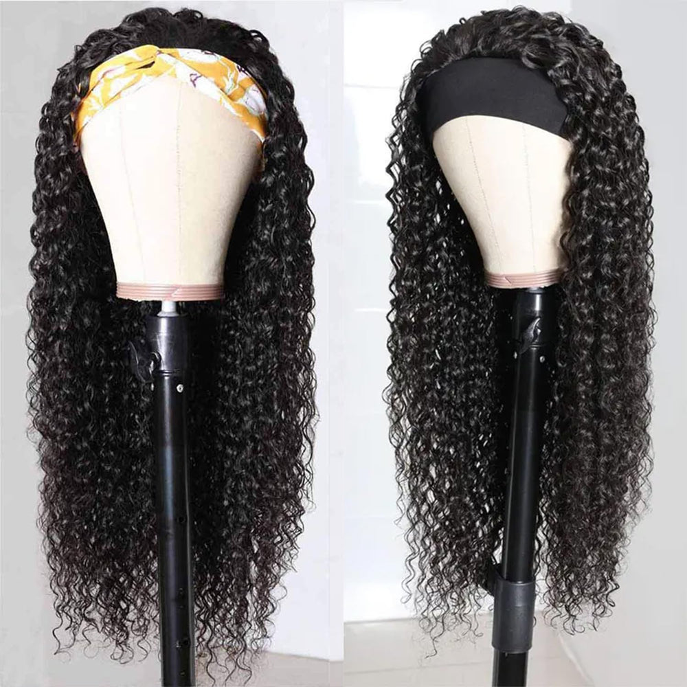 Bellarayine peluca con diadema onda profunda lateral para cambios de estilo.