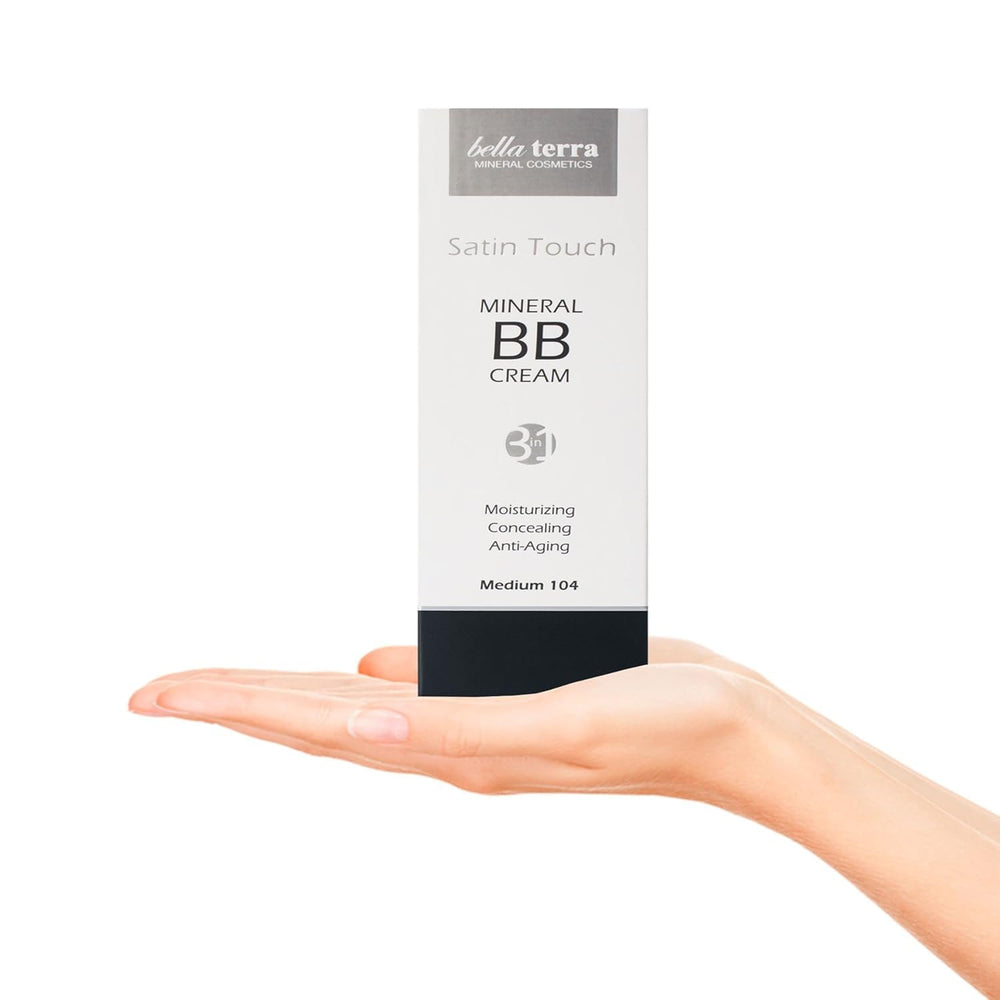 Bellaterra Cosmetics BB Cream matte finish swatch smooths pores and reduces shine