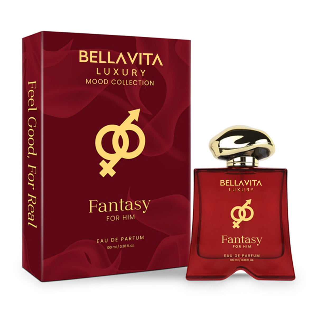 BELLAVITA Fantasy perfume bottle—sleek design for all-day confidence and style.