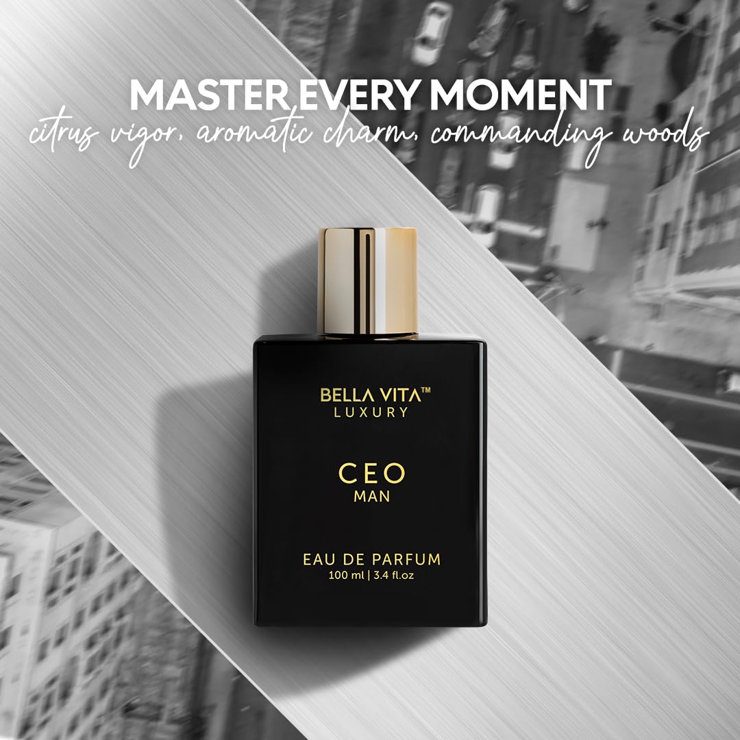 Bella Vita Luxury CEO perfume packaging showcases premium vegan fragrance