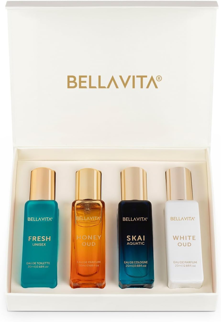BellaVita Luxury gift set packaging for premium unisex fragrances